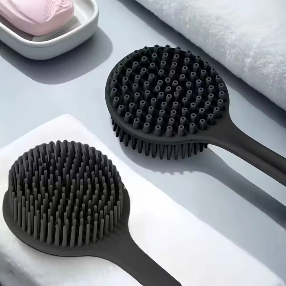 4-Piece Silicone Body Scrubber Set | Luvoskin