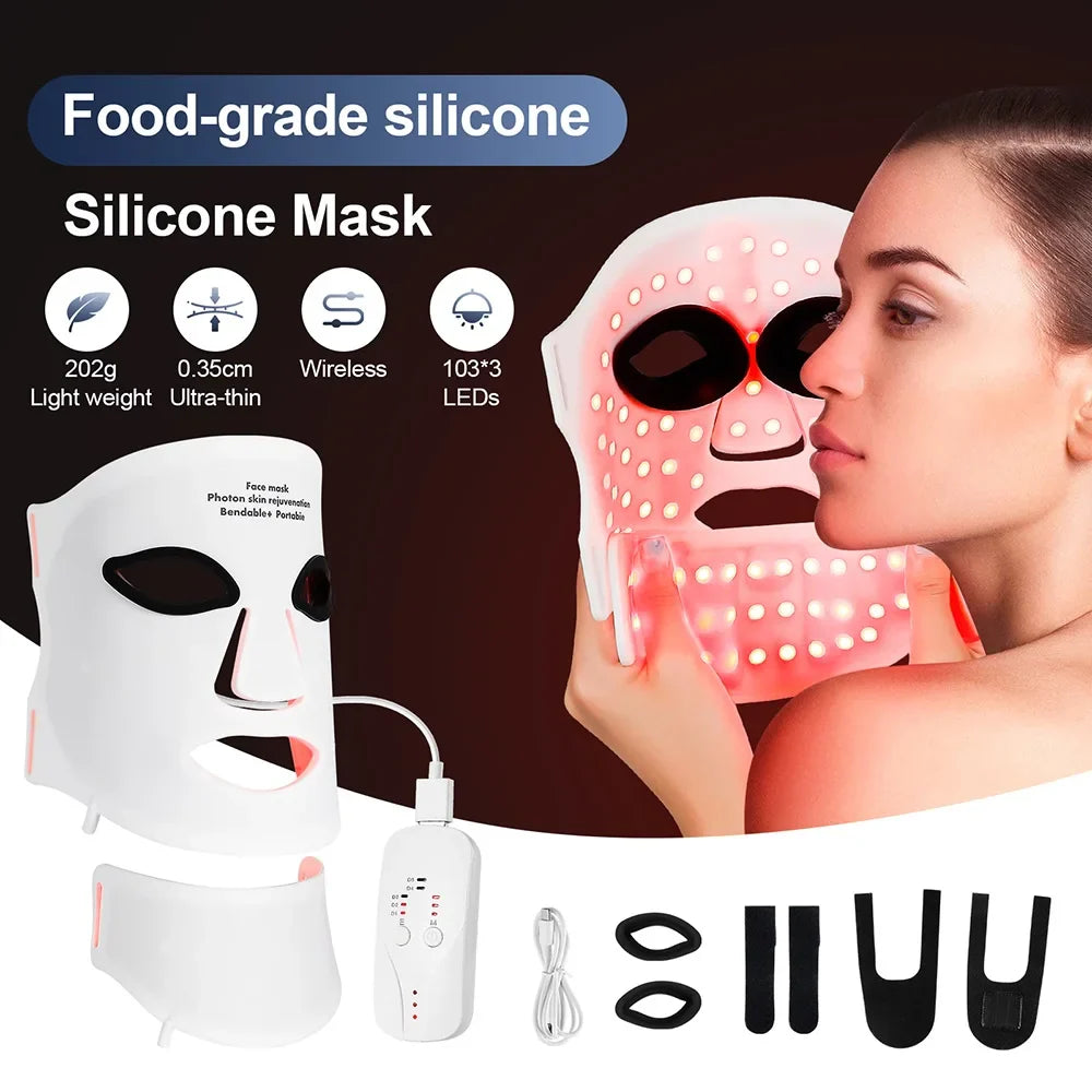 LED Face & Neck Beauty Mask | Luvoskin