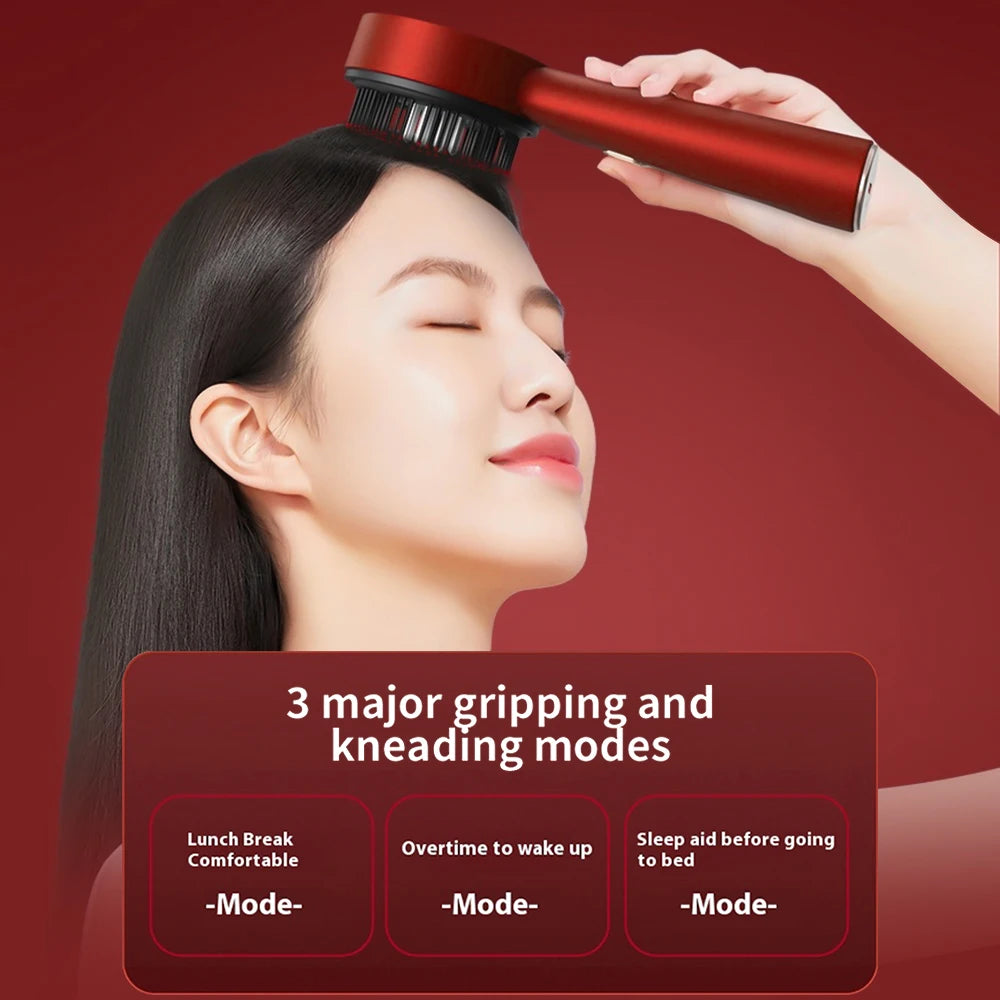 Red Light Scalp Massage Brush | Luvoskin