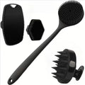 4-Piece Silicone Body Scrubber Set | Luvoskin